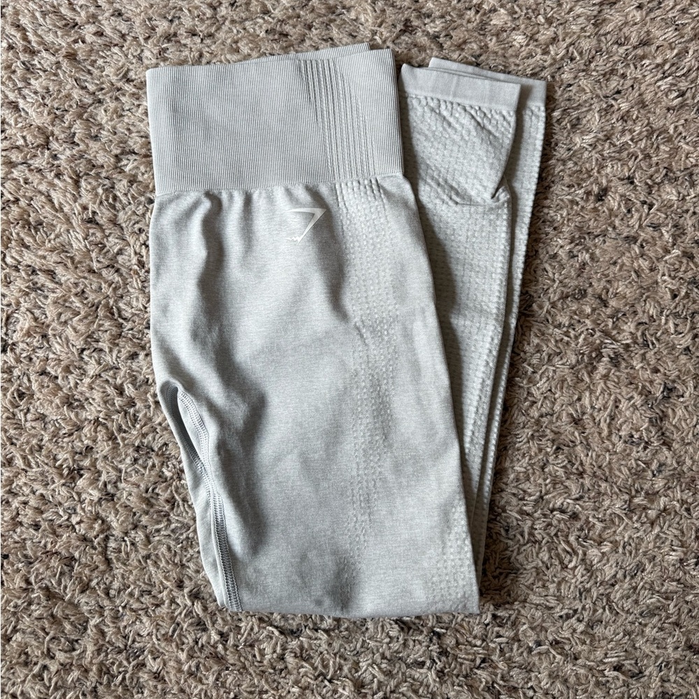 Gymshark Textured Light Gray Leggings